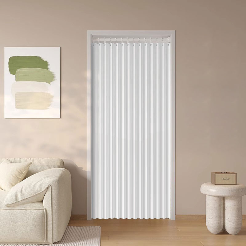Room Divider Screen - Accordion Folding Door Curtain, Pleated Room