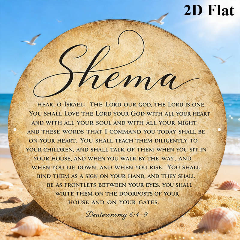 Home Decor You - CIFBUY Vintage Judaica Scripture Aluminum Wall