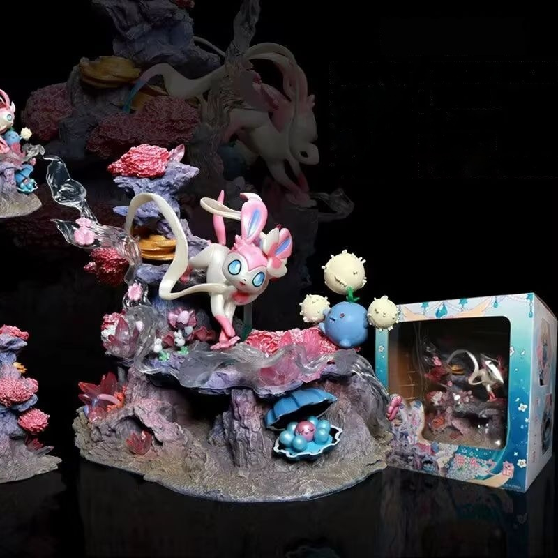 Home Decor Zen - Gk Figure Sylveon Shroomish Clamperl Fairy