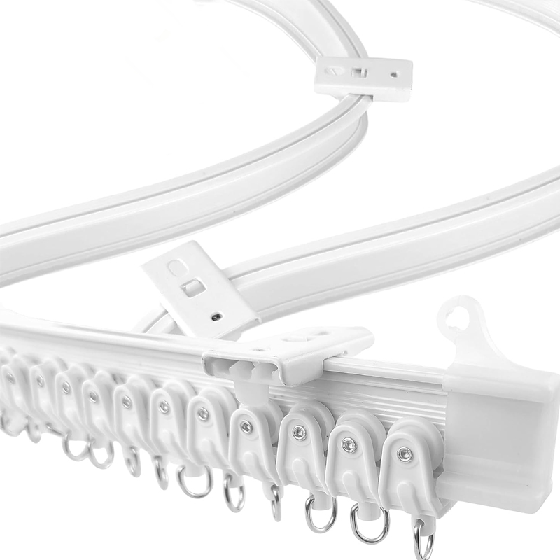 Room Divider Screen - Flexible Bendable Ceiling Curtain Track, Mount