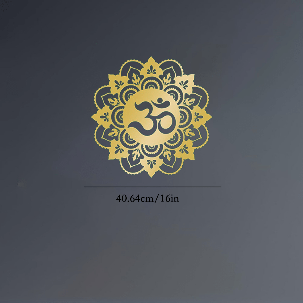 Home Decor Yoga - CIFBUY Metal Wall Art Om Mandala
