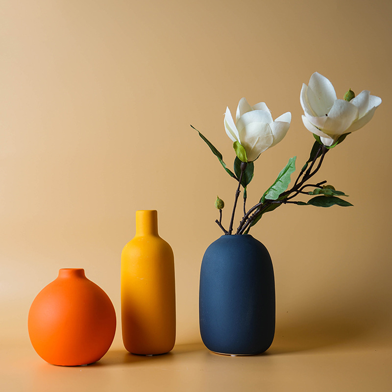 Glass Vase Nordic - Nordic Ceramic Vase Solid Color Simple