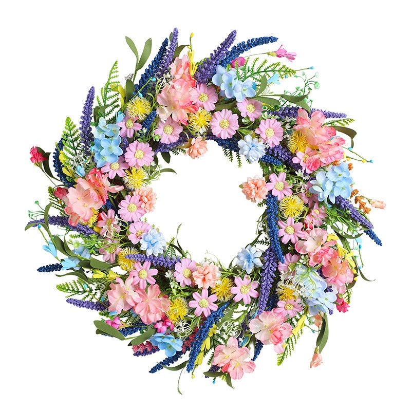Home Decor Daisy - Artificial Daisy Flower Wreath Silk Floral