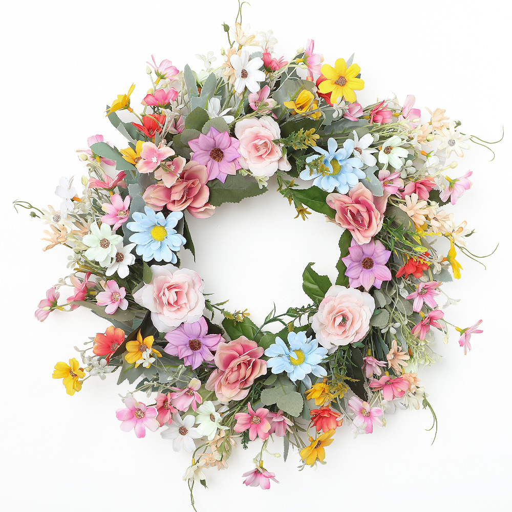 Home Decor Daisy - YeeNanee Vibrant Wild Flowers Spring Wreaths