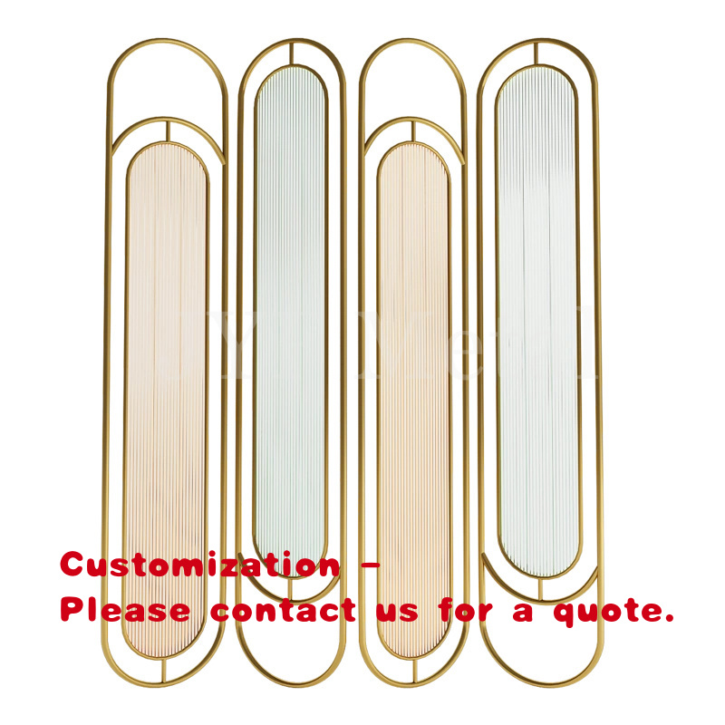 Room Divider Screen - custom.EL807 Restaurant Decoration Stainless Steel Frame