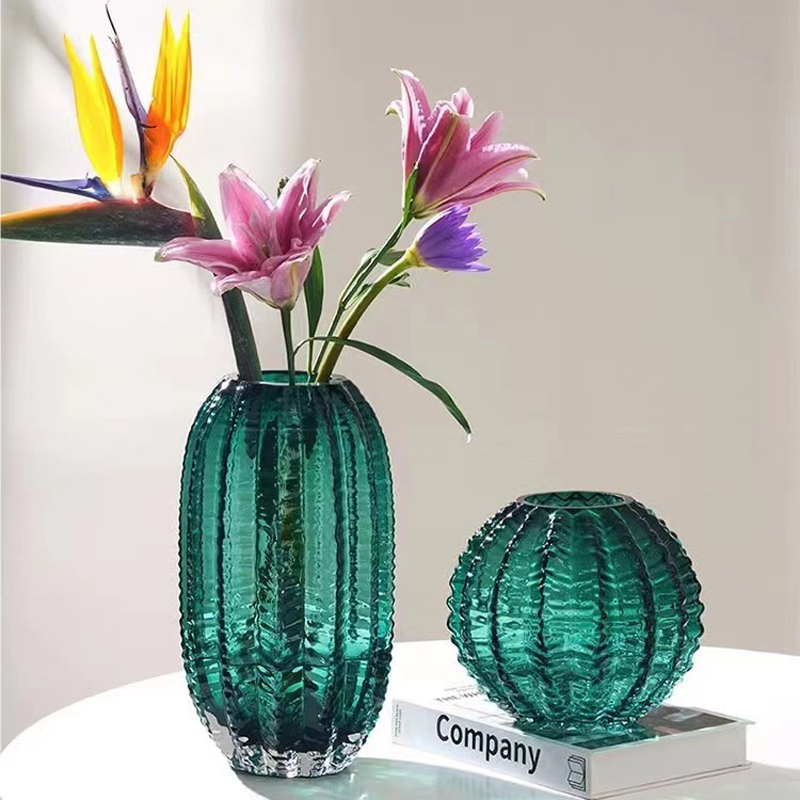 Glass Vase Nordic - Nordic Modern Cactus Glass Vase Light