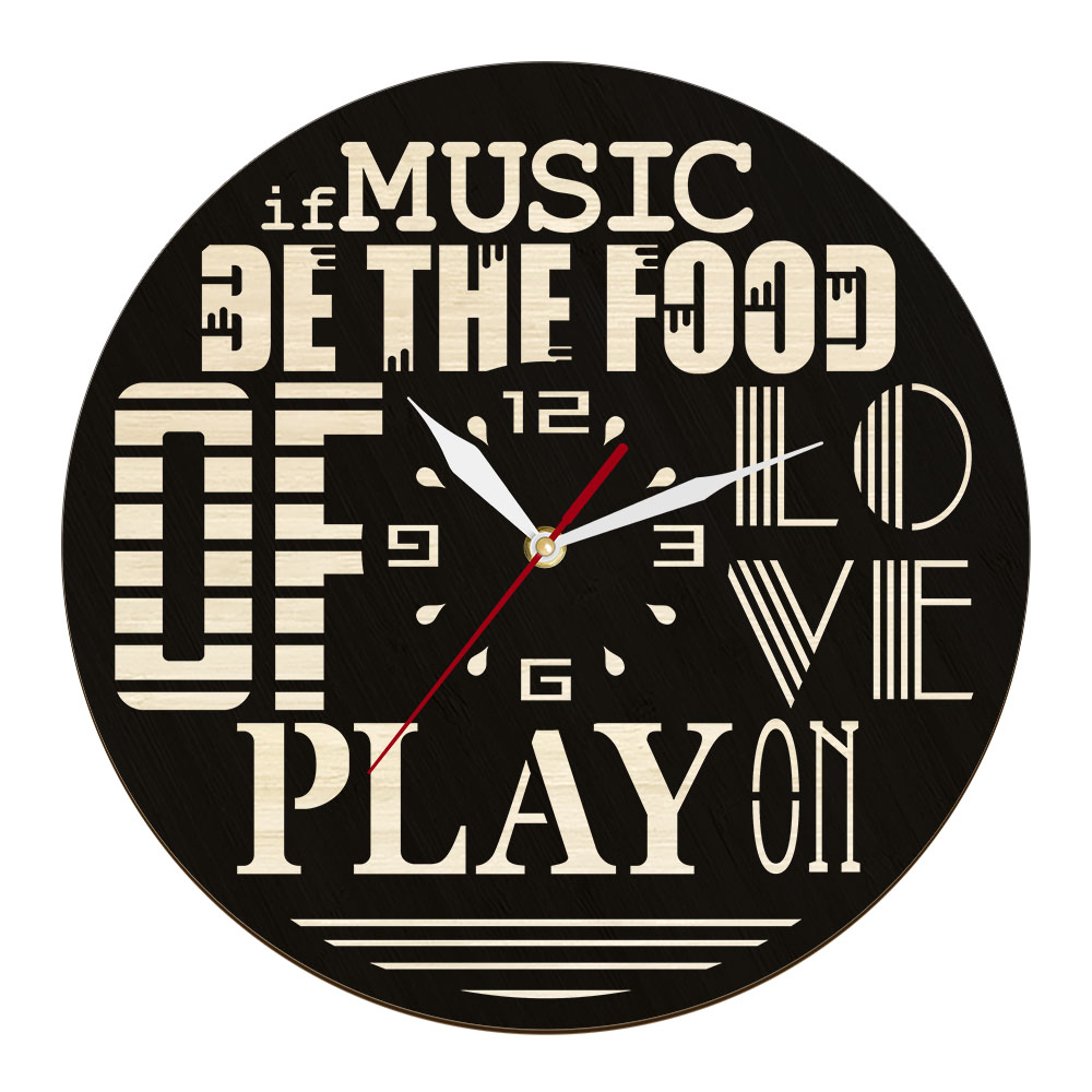 Home Decor Quotes On Wall - If Music Be The Food Of