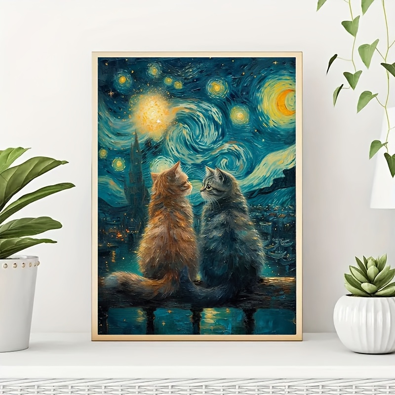 Home Decor Under 500 - 500/1000/1200/2000PCS Puzzles for Adults Cute Cat