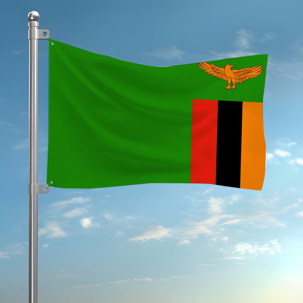 Home Decor Zambia - Zambia Custom Flag Wall Hanging Tapestry