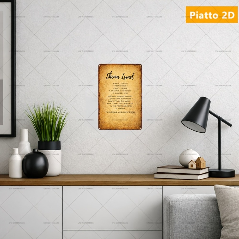 Home Decor Living Room - CIFBUY Hebrew Scripture Aluminum Wall Art