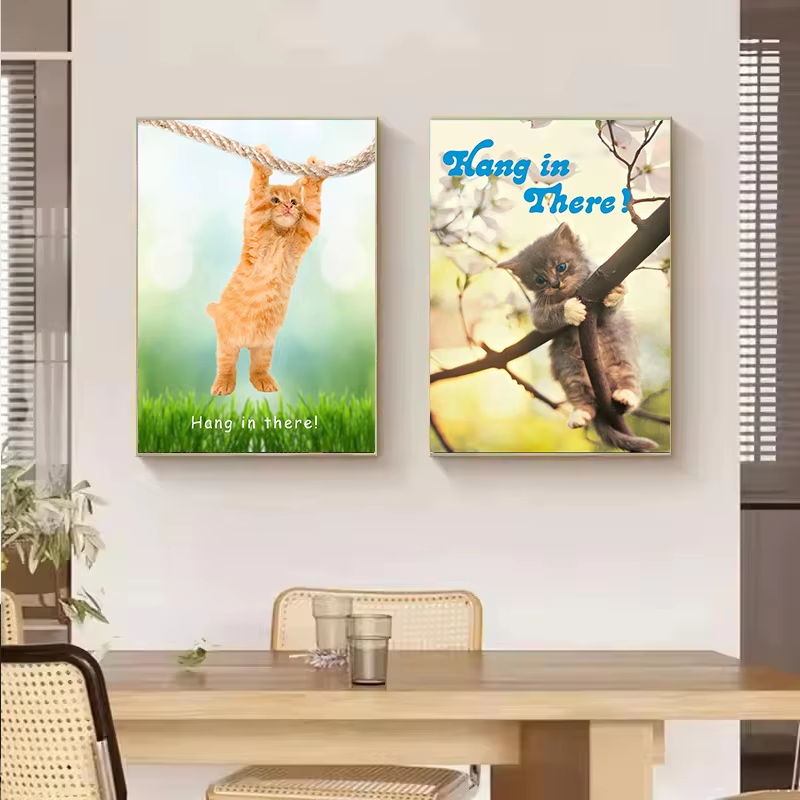 Hang In There Baby Cute Cat Yo - Home Decor Yoga 评论和价格