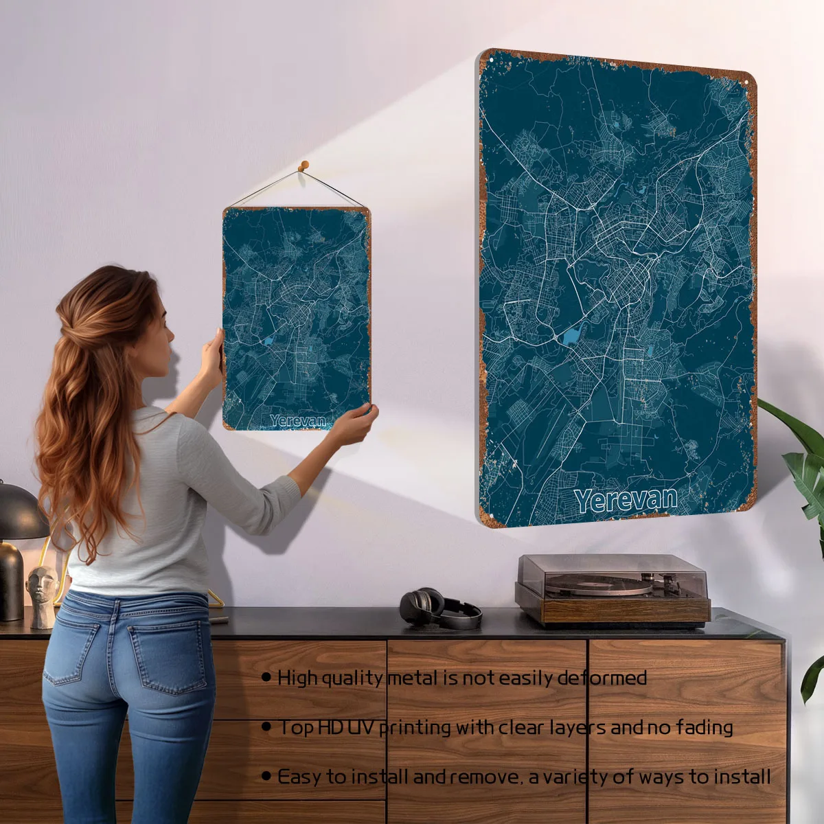 Yerevan City Map Poster Map Me - Home Decor Yerevan 评论和价格