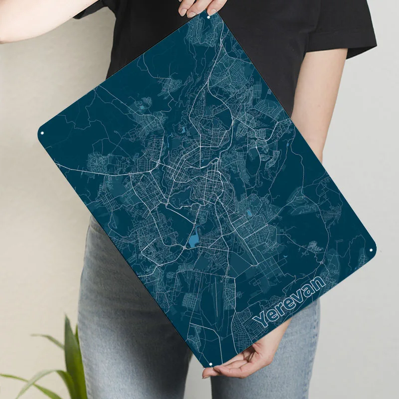 Yerevan City Map Poster Map Me - Home Decor Yerevan 评论和价格