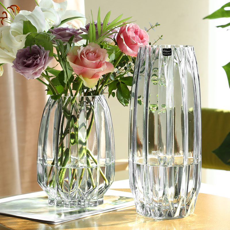 Nordic simple large glass vase - Glass Vase Nordic 评论和价格