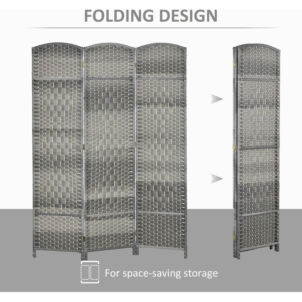 Handwoven PP 3-Panel Room Divi - Room Divider Screen 评论和价格