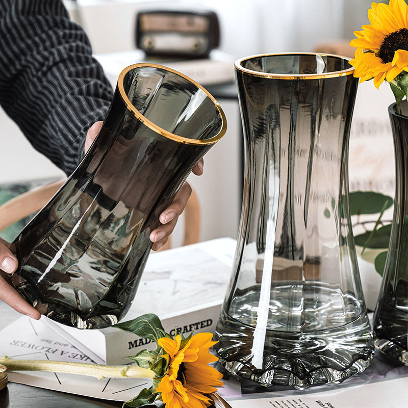 Light luxury gold-painted crea - Glass Vase Nordic 评论和价格