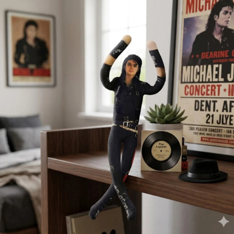 Michael Jackson Plush Doll Wit - Home Decor Zen 评论和价格