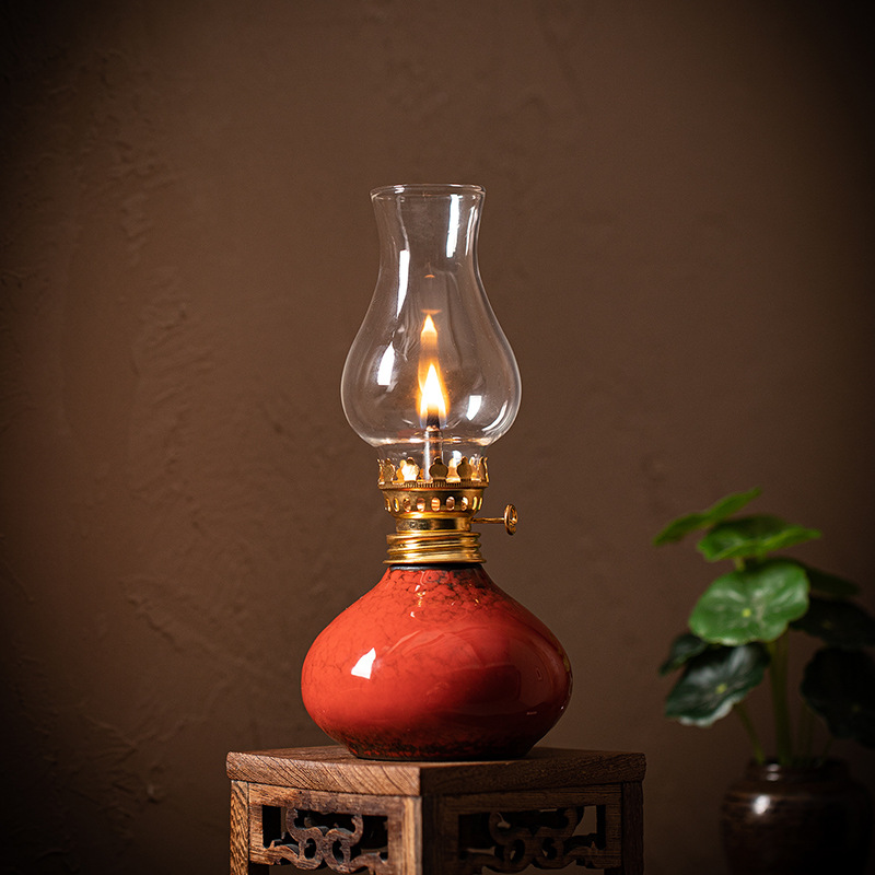 Vintage Ceramic Lotus Oil Lamp - Home Decor Zen 评论和价格