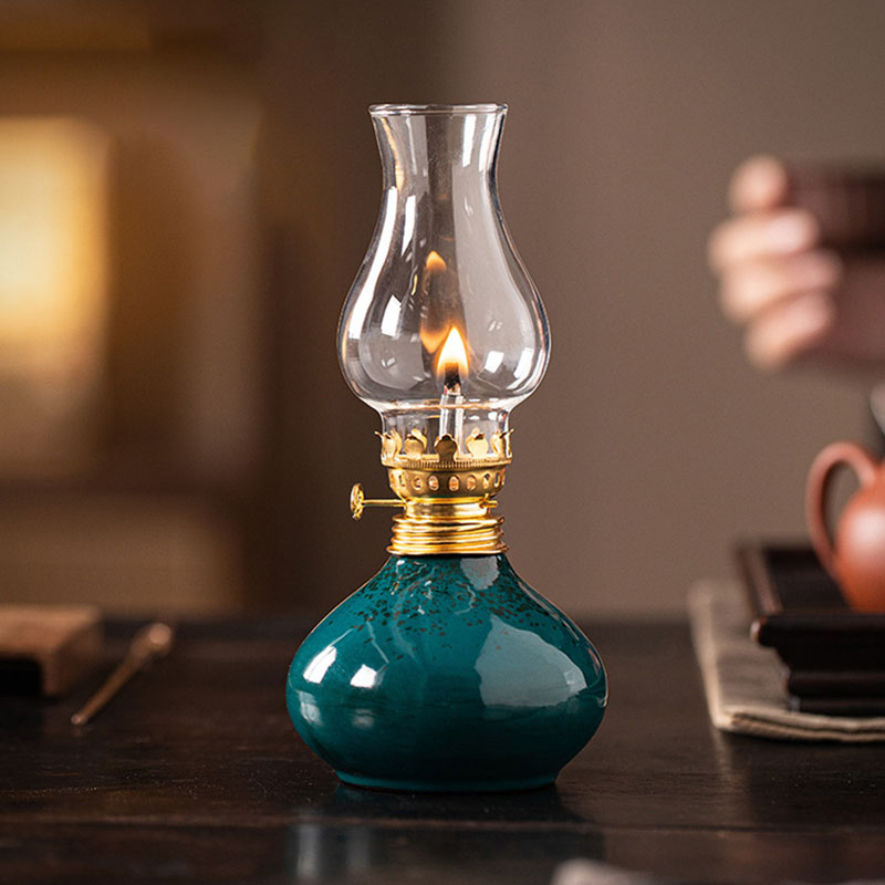 Vintage Ceramic Lotus Oil Lamp - Home Decor Zen 评论和价格