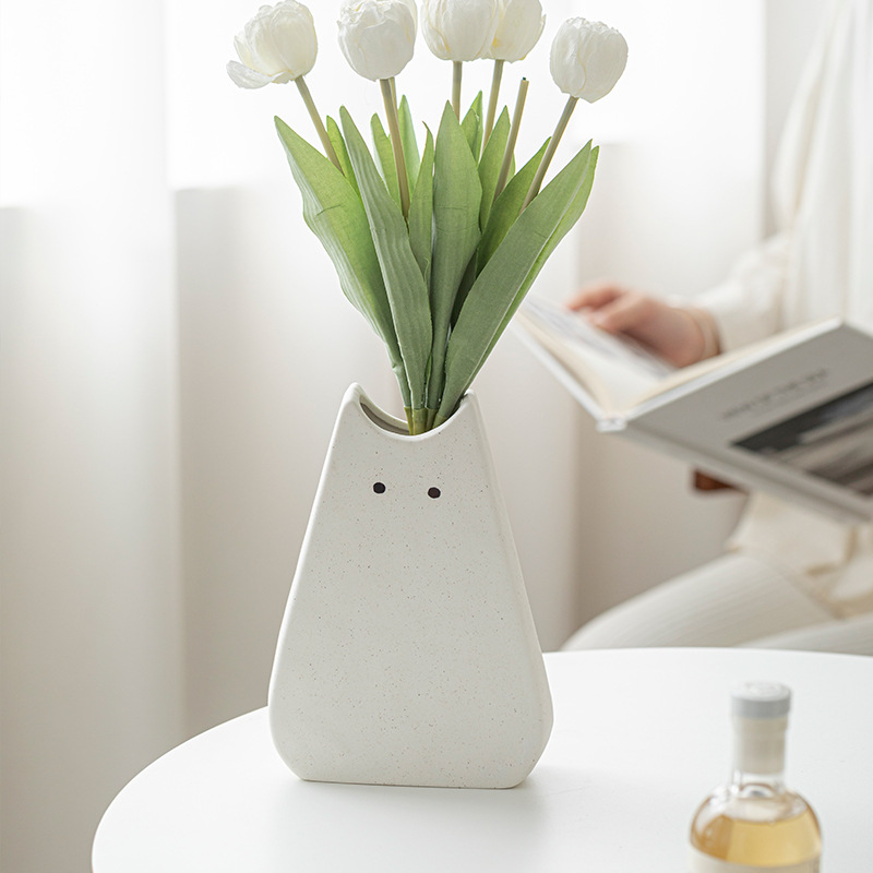 Cute Cat-like Ceramic Vase, No - Glass Vase Nordic 评论和价格