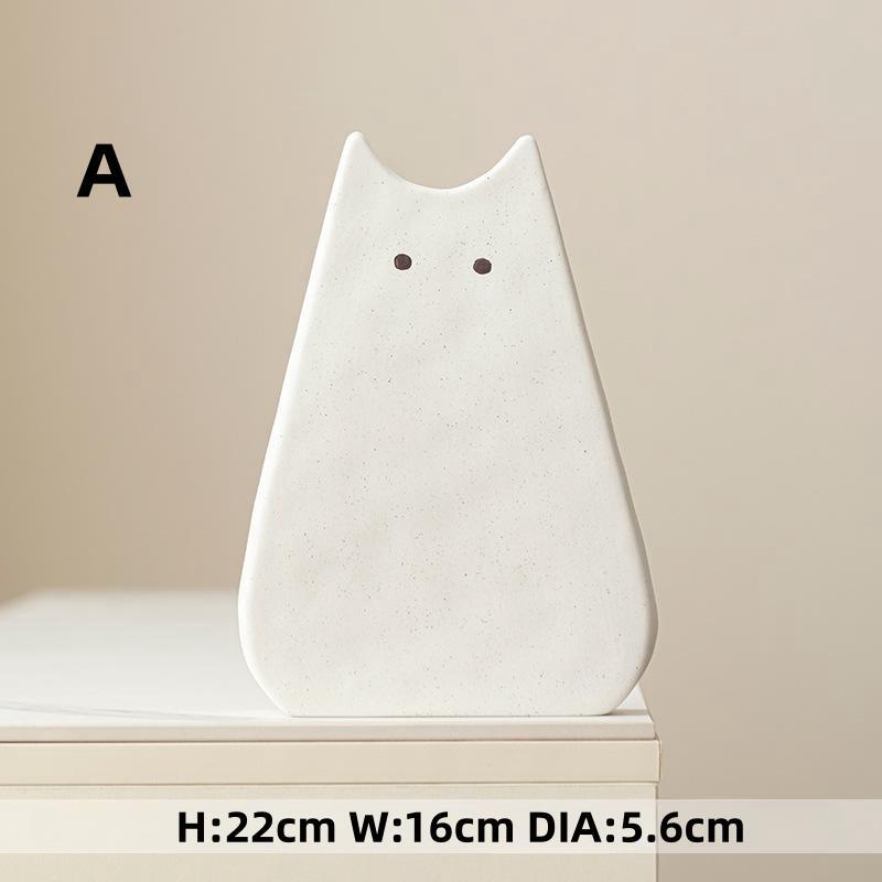 Cute Cat-like Ceramic Vase, No - Glass Vase Nordic 评论和价格