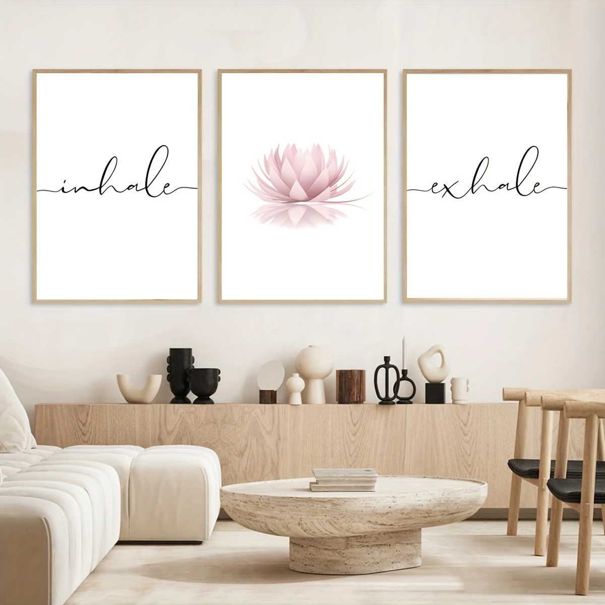 3pcs/set Inhale Exhale Zen Abs - Home Decor Yoga 评论和价格