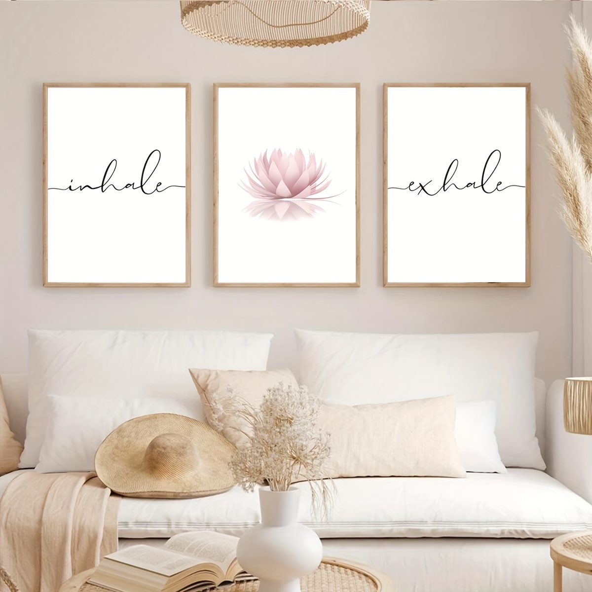 3pcs/set Inhale Exhale Zen Abs - Home Decor Yoga 评论和价格