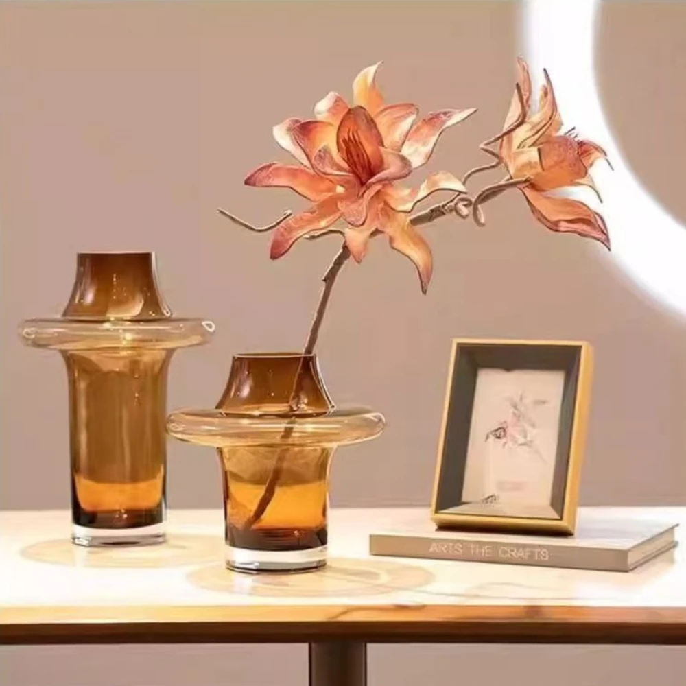 Modern Simple Glass Flower Vas - Glass Vase Nordic 评论和价格