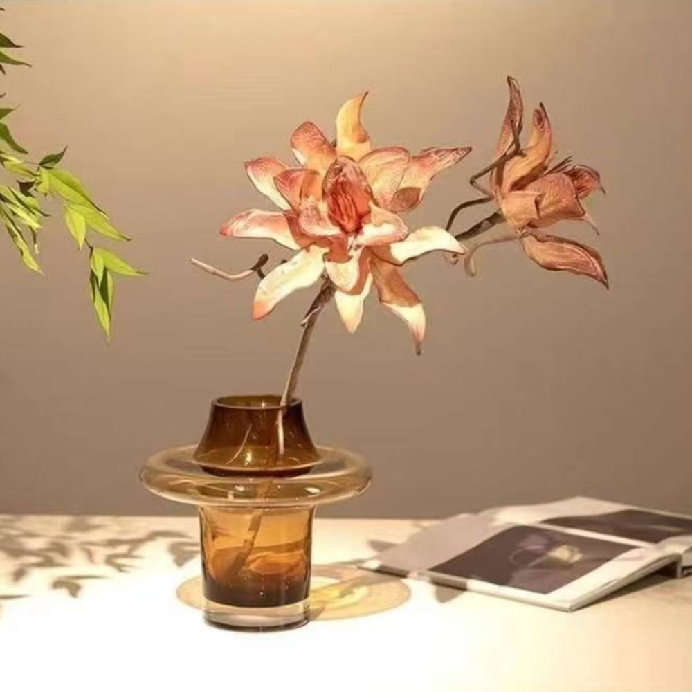 Modern Simple Glass Flower Vas - Glass Vase Nordic 评论和价格