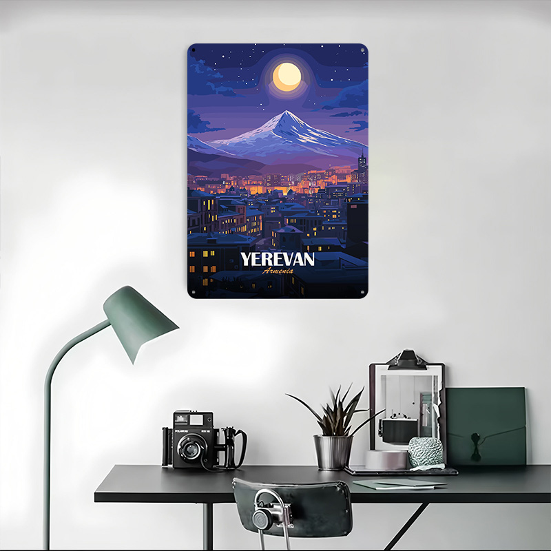 Yerevan Armenia Nightscape Met - Home Decor Yerevan 评论和价格