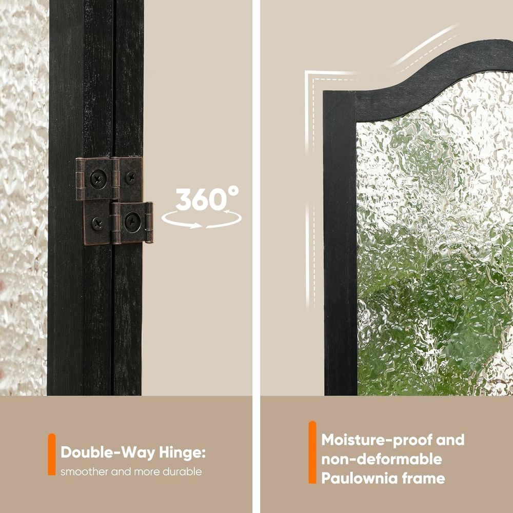 Black 3-Panel Acrylic Room Div - Room Divider Screen 评论和价格