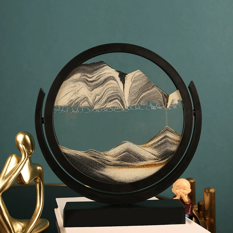 3D Hourglass Dynamic Glass Hou - Sand Art Picture 评论和价格