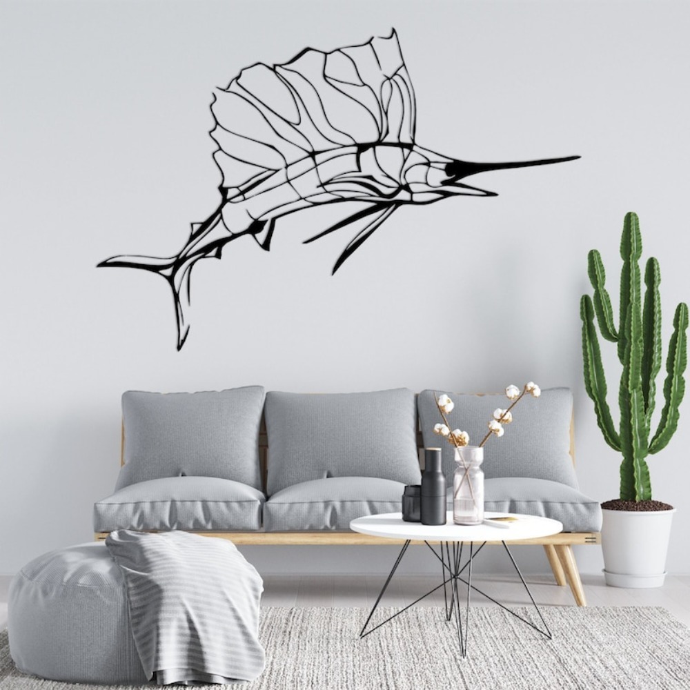 Swordfish Nautical Metal Wall  - Home Decor Nautical 评论和价格