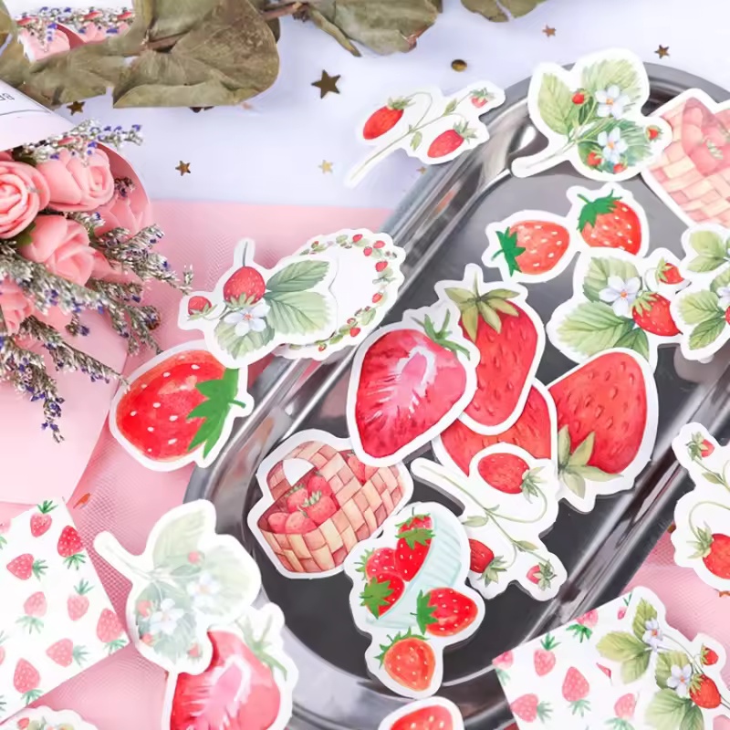 45Pcs Fruit Strawberry Box Sti - Home Decor Magazine 评论和价格