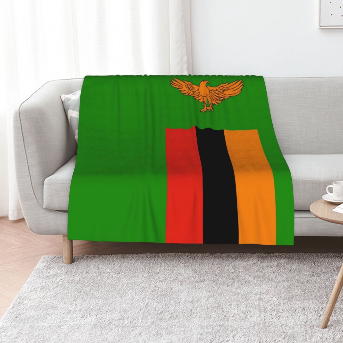 Flag of Zambia Throw Blanket W - Home Decor Zambia 评论和价格