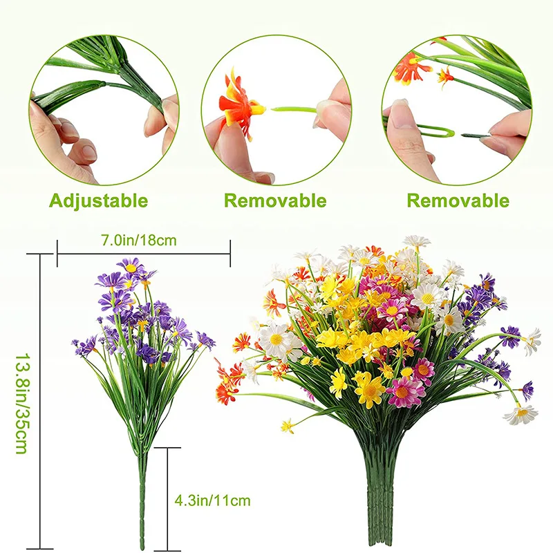 35cm Artificial Flower Daisy A - Home Decor Daisy 评论和价格