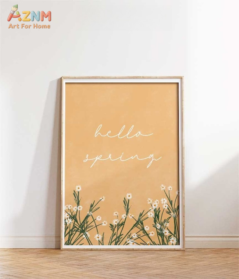 AZNM Unframed Canvas Print Hel - Home Decor Daisy 评论和价格