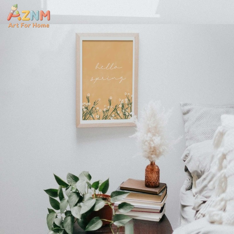 AZNM Unframed Canvas Print Hel - Home Decor Daisy 评论和价格