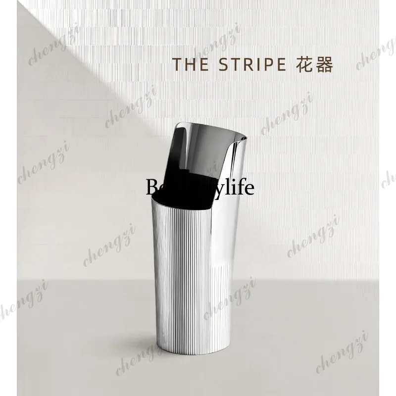 f182 Nordic style striped stai - Glass Vase Nordic 评论和价格