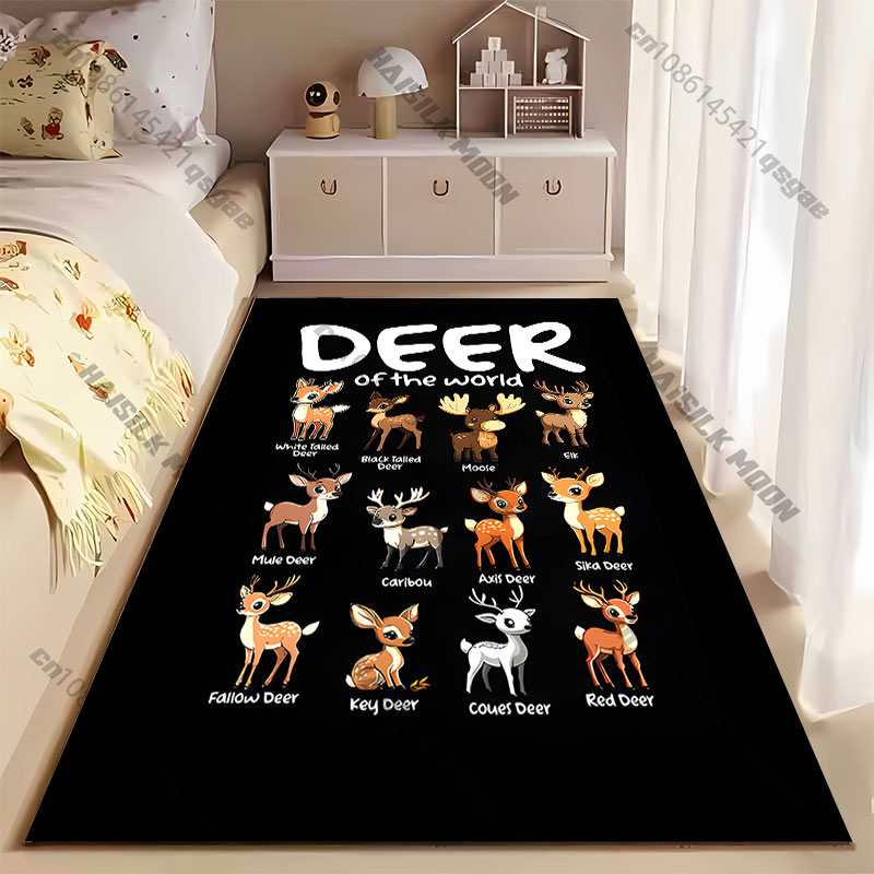 Different deer species illustr - Home Decor Yoga 评论和价格