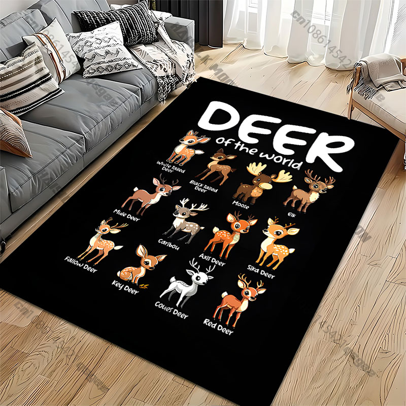 Different deer species illustr - Home Decor Yoga 评论和价格