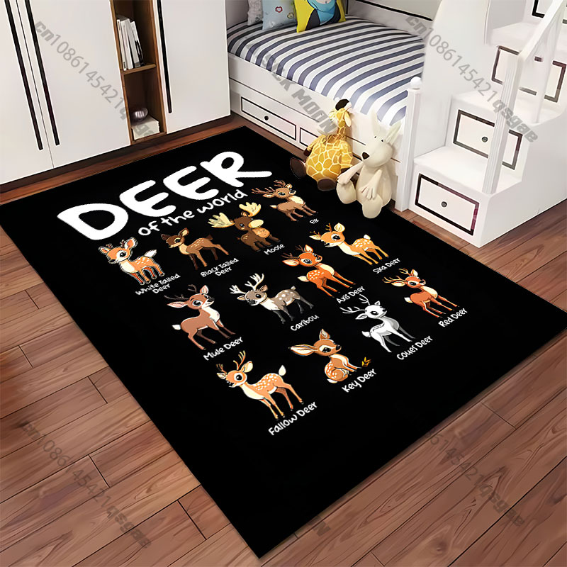 Different deer species illustr - Home Decor Yoga 评论和价格