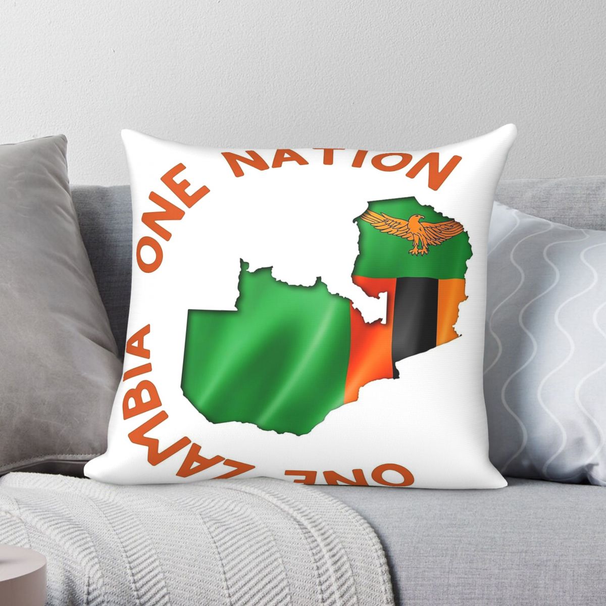 One Zambia One Nation Square P - Home Decor Zambia 评论和价格