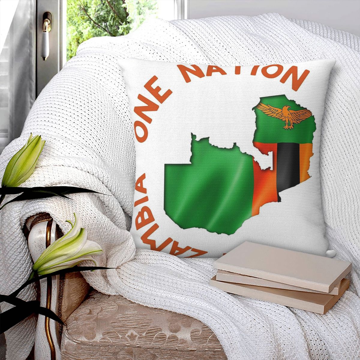 One Zambia One Nation Square P - Home Decor Zambia 评论和价格