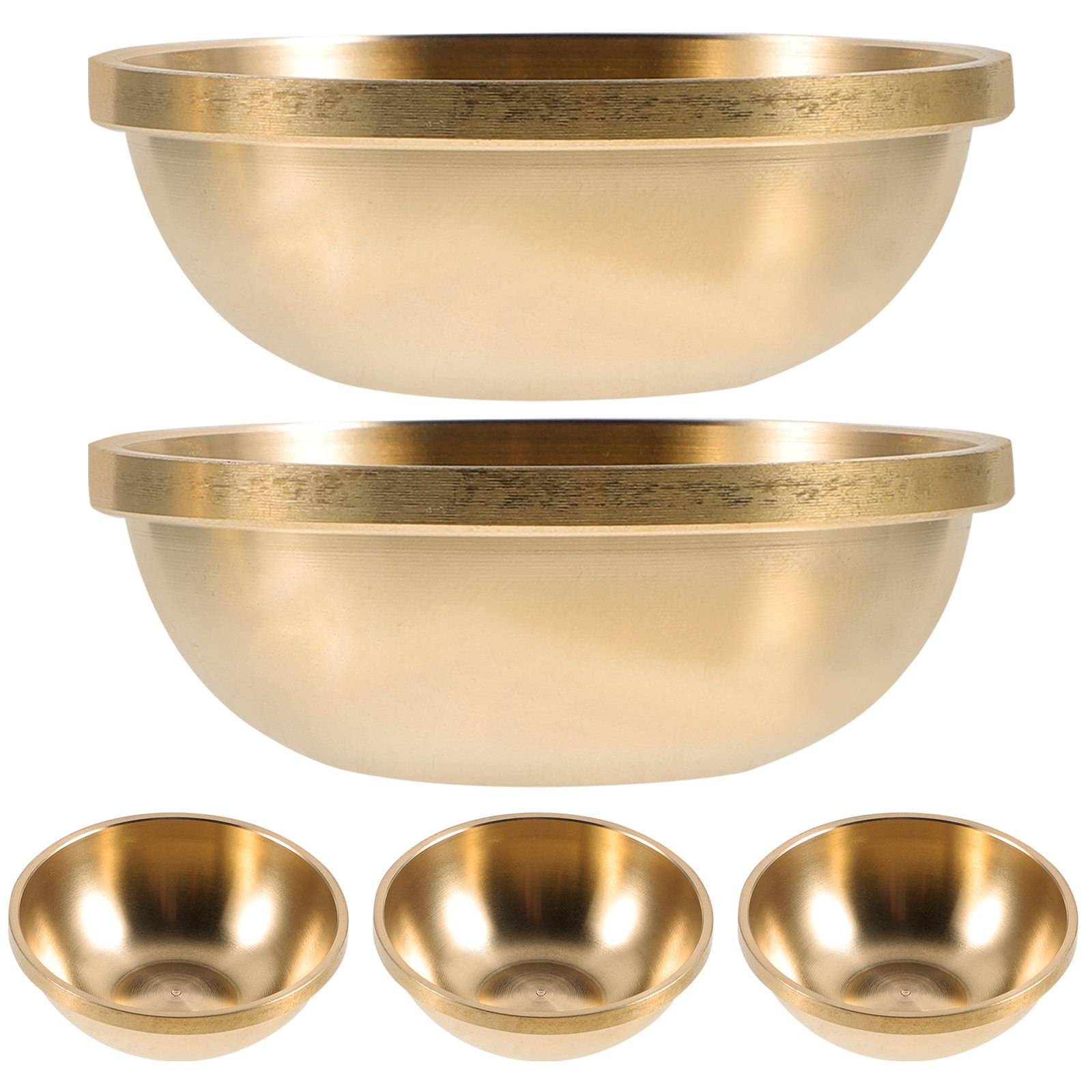 5Pcs Brass Water Offering Bowl - Home Decor Yoga 评论和价格