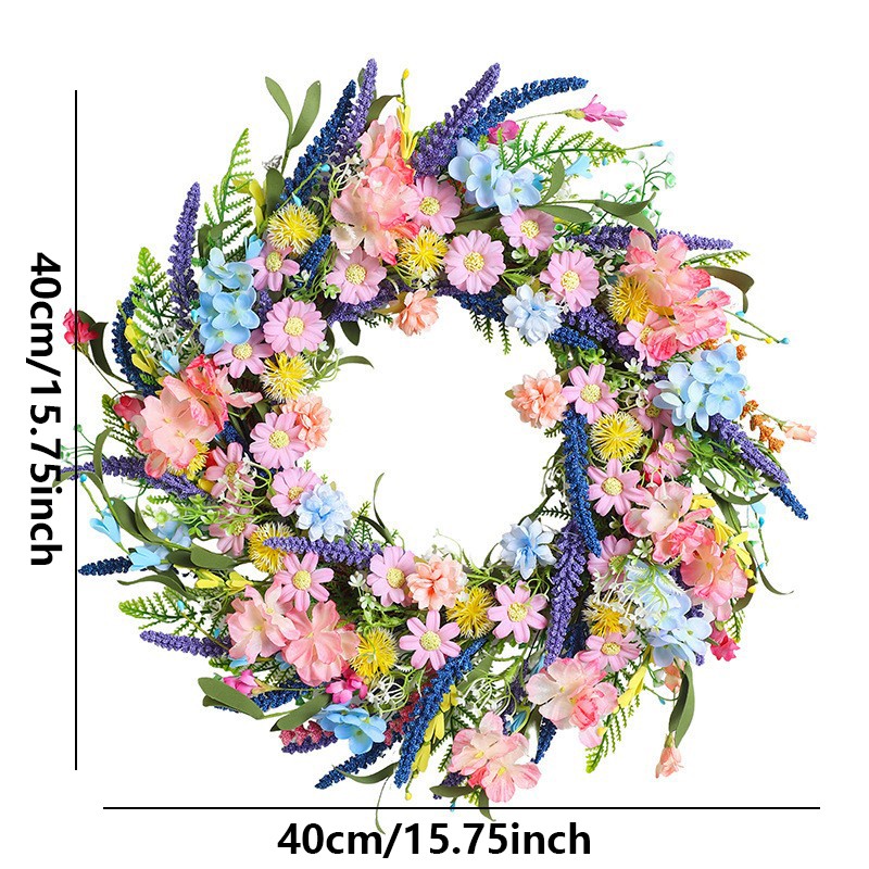 Artificial Daisy Flower Wreath - Home Decor Daisy 评论和价格