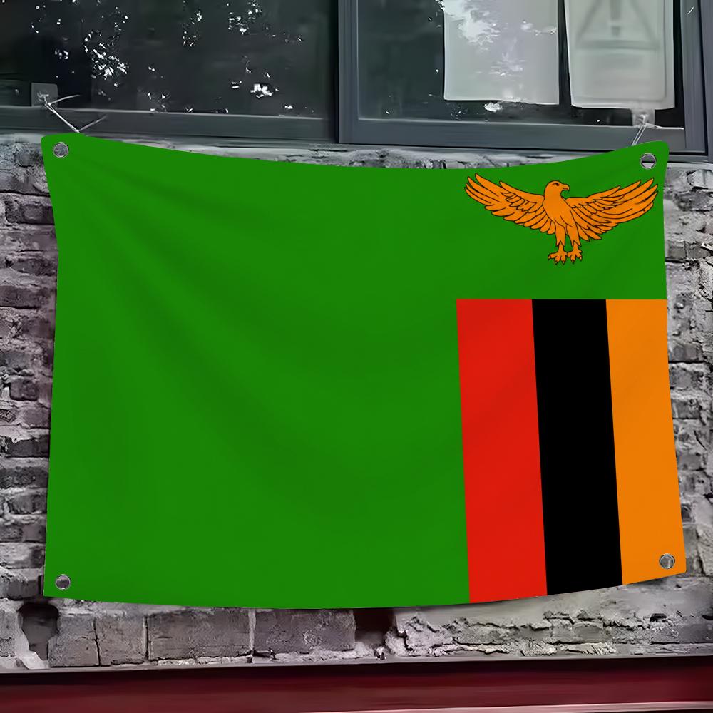 Zambia Flags Custom Wall Hangi - Home Decor Zambia 评论和价格