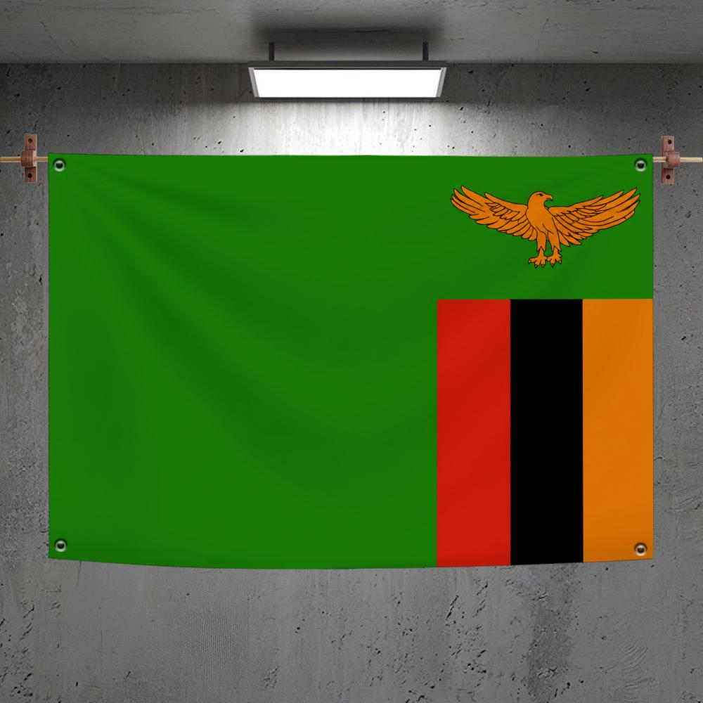 Zambia Flags Custom Wall Hangi - Home Decor Zambia 评论和价格