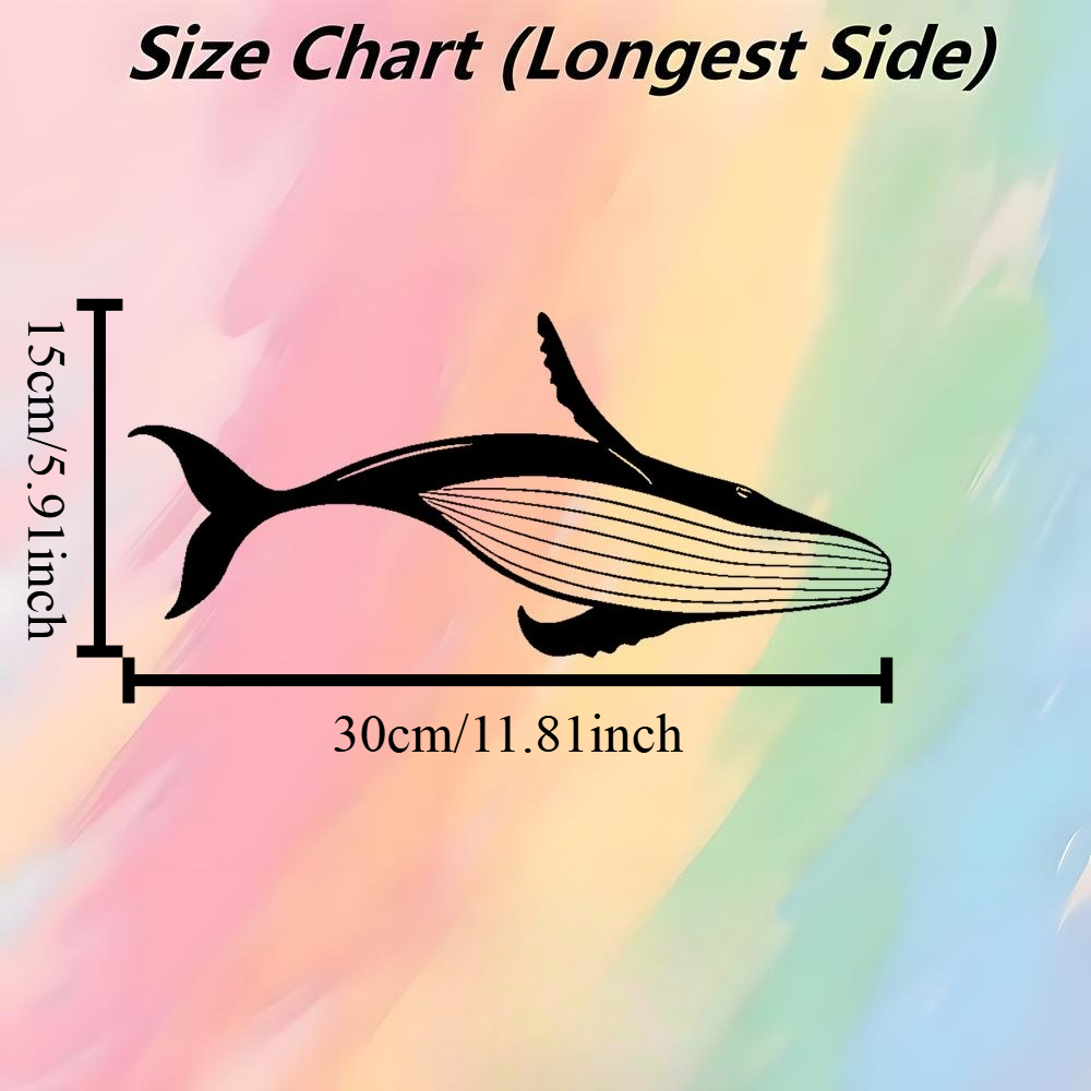Majestic Whale Metal Wall Art  - Home Decor Nautical 评论和价格