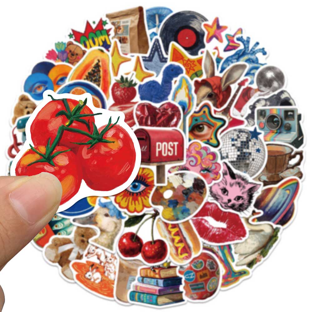 50pcs Vintage Y2K Sticker Fash - Home Decor Magazine 评论和价格